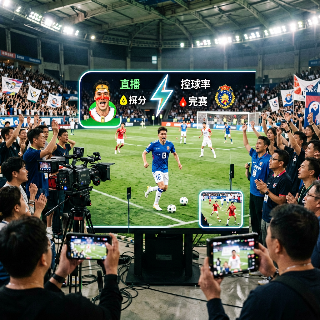 正品比分网直播画面、比分弹窗、控球率图表等场景